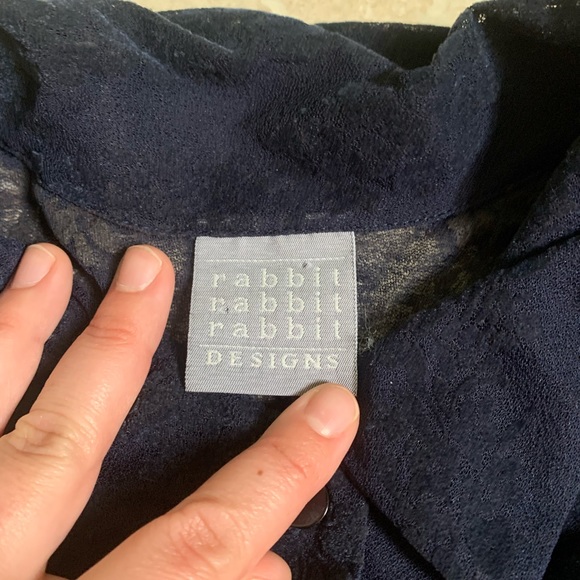 Vintage 90’s Floral Burnout Crop Top - Picture 3 of 4